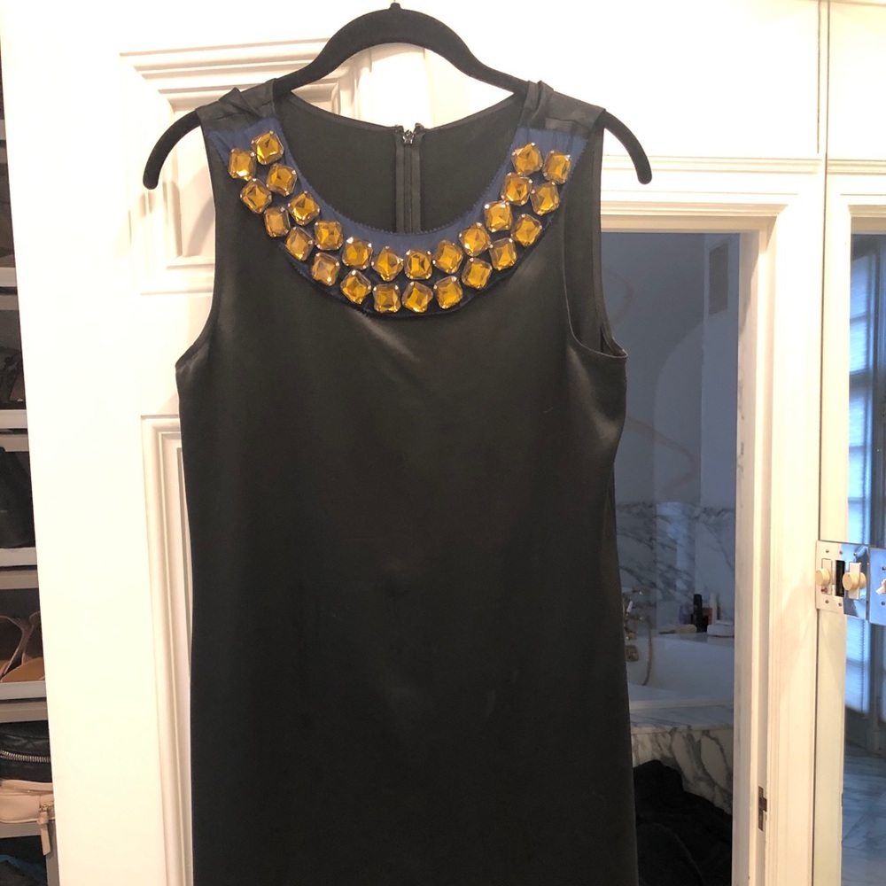 Evening dress with embellishments